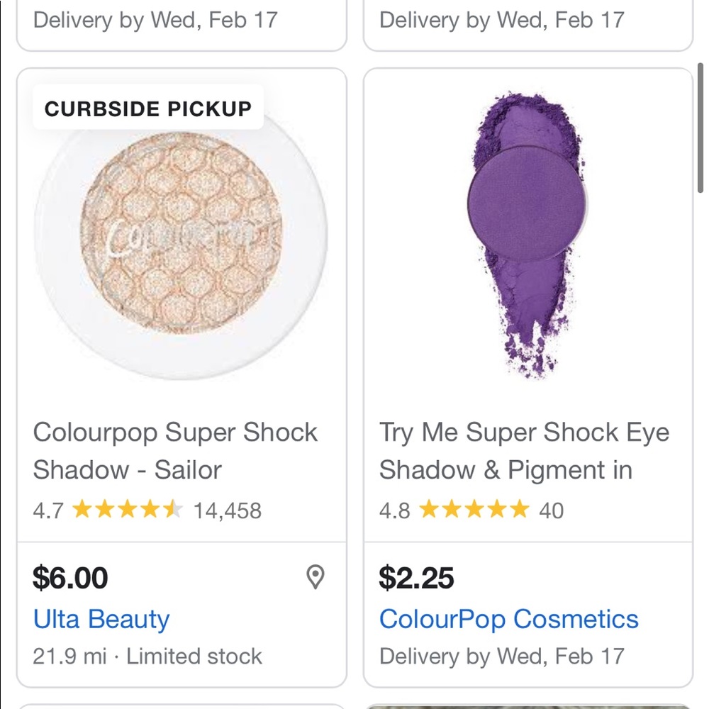 colourpop single shadows